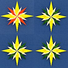11月 クリスマスのトランスパレントスター